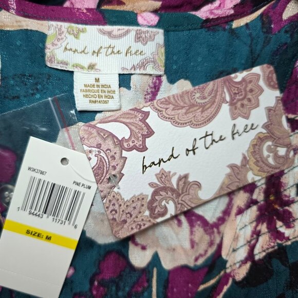 NWT Band of the Free Floral Wrap Maxi Dress M - Picture 11 of 14